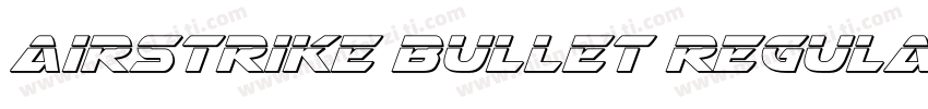 Airstrike Bullet Regula字体转换